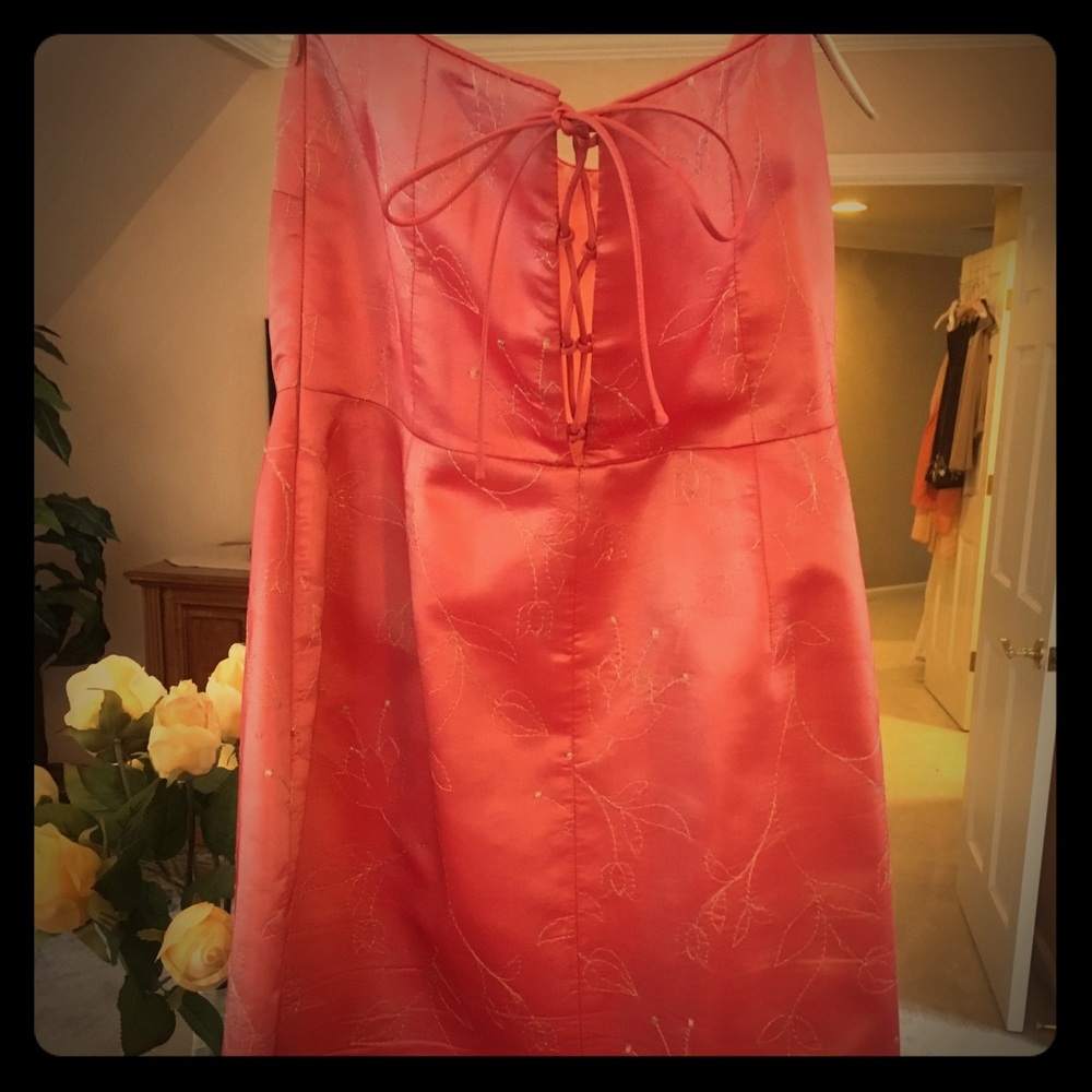 Phoebe Petites Couture Strapless red dress size 6